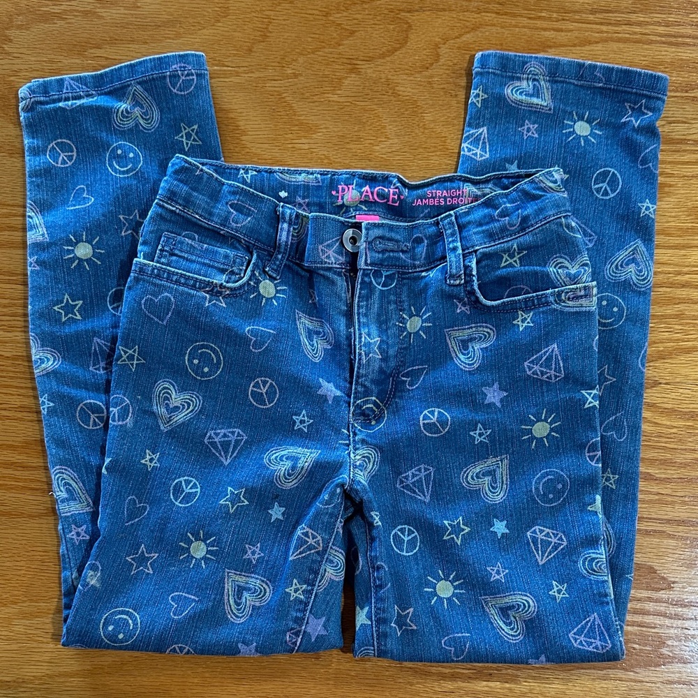 The Children's Place Girls Jeans with Doodles